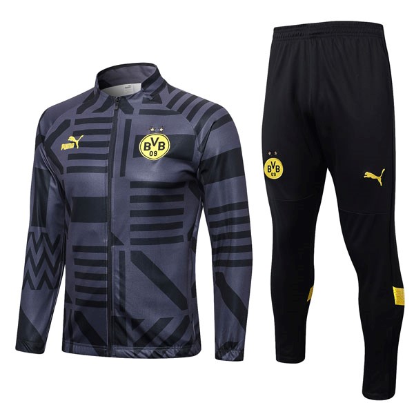 Survetement Dortmund 2022-23 Gris Noir